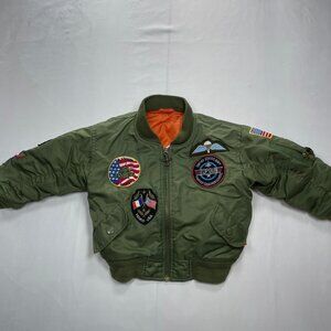 Alpha Industries Top Gun Patch Kids Bomber Jacket